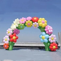 Arche gonflable géante arc-en-ciel pour la publicité, affichage extérieur