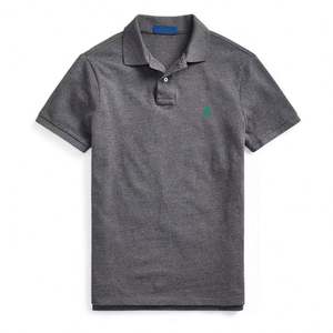 Camisetas Polo de Algodón para Hombre, Estilo Diseñador, Corte Holgado, Color Sólido, Manga Corta, Venta al Por Mayor - Product Image 3