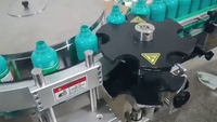 Petite machine d'étiquetage à colle thermofusible linéaire pour l'étiquetage complet des pâtes de bœuf en conserve