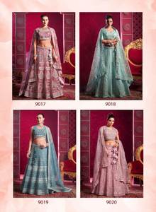 Lehenga nuptiale avec miroir Flair de 5 mètres et travail manuel Zarkan entièrement cousu Design mariage Lahnga Choli grossistes Surat Inde - Product Image 6