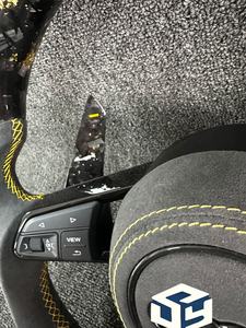 Volant en cuir et daim pour Audi A6 C7 A6L A4 B8 B9 A5 A4L Q5 A3 Q3 Q7 B7 A8 R8 TT RS3 RS4 RS5 <span class=keywords><strong>S3</strong></span> S4 S5 - Product Image 6