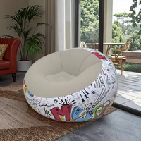 Chaise de canapé gonflable transparente moderne de vente chaude imperméable pliable-pour l'usage extérieur d'intérieur pour la maison de plage