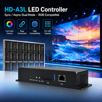 Carte de contrôle d'affichage intelligent Huidu HD-A3L LED couleur intégrale, compatible RGB, synchronisation et asynchronisation, double mode