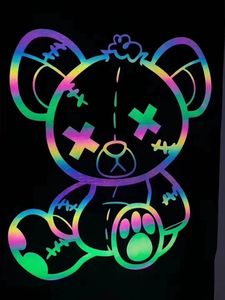 شعار فينيل انعكاسي حراري مطبوع عليه قوس قزح مضيئة حسب الطلب علي التيشيرتات والملابس - Product Image 3