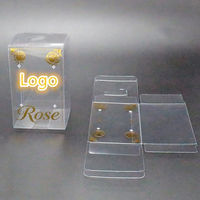 Boîte cadeau transparente écologique avec estampage doré, idéale pour les bouquets de fleurs de savon et les roses fraîches