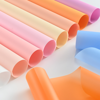 JYSM005 Emballage cadeau pour fleuriste, vente en gros, écologique, imperméable, PVC 80gsm, papier kraft vierge, 92-94 de luminosité, numérique