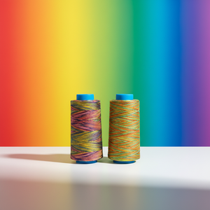 ด้ายเย็บผ้าไนลอน 66 ย้อมสีรุ้ง แบบอินดัสเทรียล บอนด์ โพลีเอสเตอร์ 100% เป็นมิตรกับสิ่งแวดล้อม ความทนทานสูง Tex50 150D/3 - Product Image 2