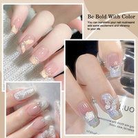Vernis à ongles Gel UV sans HEMA en coquille de fil nacré populaire célébrité Standard lampe à LED durci bouteille emballage Art utilisation