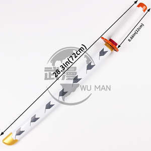 Katana <span class=keywords><strong>Ninja</strong></span> <span class=keywords><strong>Arme</strong></span> <span class=keywords><strong>Japonaise</strong></span> de 72cm pour Enfants, Épées Jouet Anime Cosplay Rengoku Kyoujurou, Épées en Bois avec Lumière - Product Image 5