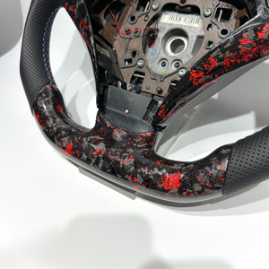 Volant de voiture sport en cuir et fibre de carbone forgé à LED, en promotion, pour BMW Série 6 (E90, E91, E92, E93, E80, E83, E71, E46, E60) - Nouvelle Arrivée - Product Image 4