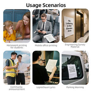 Yaomatec M8 Portable sans fil Bluetooth <span class=keywords><strong>imprimante</strong></span> Mobile A4 Document devoirs bureau Mobile <span class=keywords><strong>avis</strong></span> paroles impression de tatouage - Product Image 5