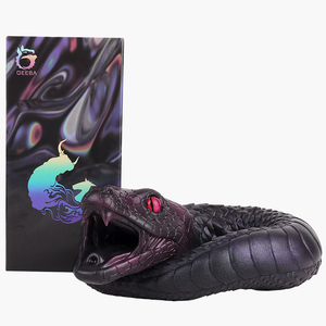 Masturbador de diseño de estilo animal realista de gran oferta con forma de serpiente negra masturbador suave de un solo canal para hombre - Product Image 4