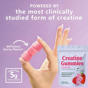 Gomitas de Creatina Pura 5000mg por Porción para Adultos, Sin Colorantes Artificiales, Sin <span class=keywords><strong>Gelatina</strong></span>, Fórmula Limpia, para Rendimiento - Product Image 3