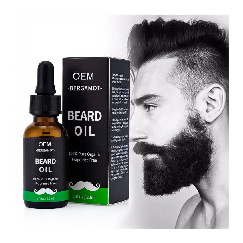 Фирменная продукция для ухода за кожей для мужчин с индивидуальным логотипом, смягчает и укрепляет бороды, эфирное масло для роста бороды
