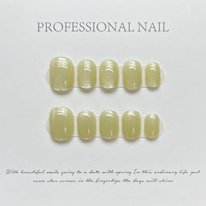 <span class=keywords><strong>Uñas</strong></span> Postizas TSZS Básicas Minimalistas con Efecto Ojo de Gato, Hechas a Mano, Color Nude Francés, Simples, Reutilizables, Venta al Por Mayor para Salones de Belleza - Product Image 5