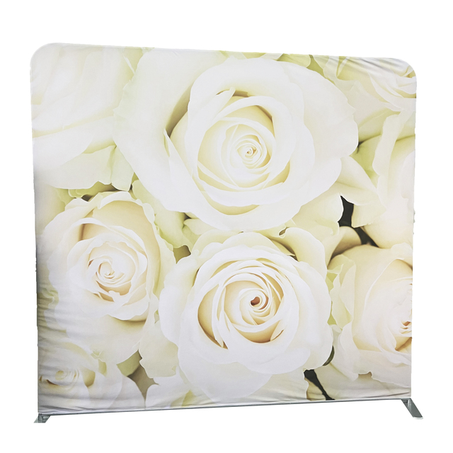 Custom Double Side Fabric Printing Tension Fabric Photo Booth Wedding Birthday Party Decorations Backdrop