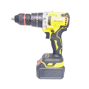 Taladro percutor inalámbrico de litio de alta potencia de 20 V, tipo 99, amarillo, recargable, sin escobillas, con destornillador de 13 mm - Product Image 6