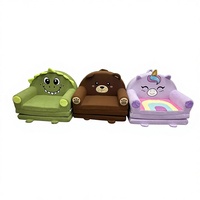 Ensemble lit et siège pliable en peluche pour enfants, mobilier miniature pour chambre avec coussins, chaises et rembourrage de canapé, articles pour bébés