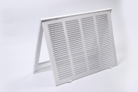 Grille de ventilation carrée moderne pour système CVC, en plastique et acier, pour extérieur, salon, sous-sol - Durable