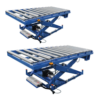 Table élévatrice hydraulique fiable de ciseaux de 3 tonnes avec l'OEM actionné de surface de rouleau avec le certificat de la CE