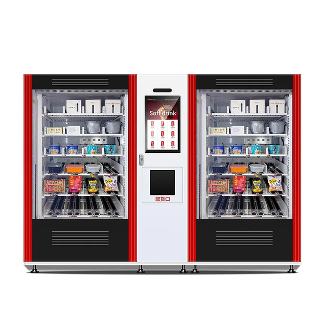 Touch Screen Big Capacity Elevator Vending Machine Food Drink Vending Machine for Supermarket