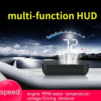 M6S OBD Head-up Display LED de 3.5" con Velocímetro, RPM, Voltímetro, Temperatura, Alarma de 4 Etapas, PnP, Chip Novatek, Antideslumbrante
