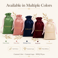 Pochette en velours personnalisée avec logo, cordon de serrage et ruban, sac cadeau pour bijoux, collier, boucles d'oreilles, bague, bracelet, montre, sachet, vente en gros OEM