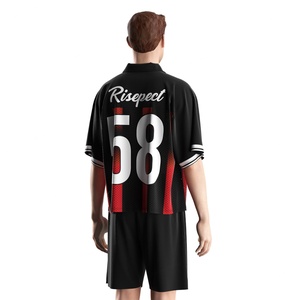 Maillot de football américain vintage, tissu tricoté respirant et brillant, chemise de rugby personnalisée pour le jour du match, unisexe - Product Image 4