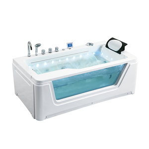 Rideau d'eau Cascade <span class=keywords><strong>Surf</strong></span> Massage Baignoire Acrylique Couple Twin Bath avec une température constante de 1.7 mètres Baignoire - Product Image 3