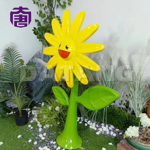 Customized Ip65 3d Flower Shape Led Motif <b>Lights</b> Resin Fiberglass Decorative Lamp For Outdoor Garden For <b>Christmas</b> Diwali - Product Image 3