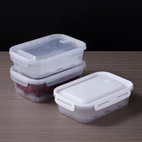 Emballage alimentaire écologique, récipient pour biscuits sablés, conservation au réfrigérateur, 1600 ml, recyclable, boîte d'emballage en plastique PP de 900 ml