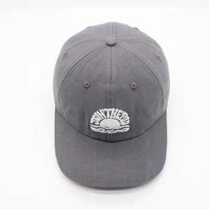 Casquette de baseball vintage écologique en chanvre, 6 panneaux, brodée, non structurée, à visière pré-courbée, profil bas, pour le sport, l'extérieur et la plage - Product Image 5