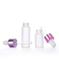 Botol tetes kaca buram Mini botol penitis Kosmetik 1ml 2ml 3ml 5ml botol tetes sampel minyak esensial kaca kecil