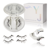 Ensemble de cils magnétiques souples personnalisés, cils naturels allongeants réutilisables, vente en gros avec applicateur, sans colle, faciles à porter