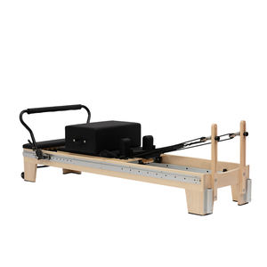 Machine de Pilates Reformer à prix abordable pour usage domestique et musculation, avec lit coulissant à rail <span class=keywords><strong>complet</strong></span> en bois d'érable, idéale pour <span class=keywords><strong>studio</strong></span> de yoga - Product Image 5