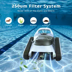 Cordless Wall Climbing Vacuum Cleaner Suction Swimming Pool Automatic Cleaner Robot