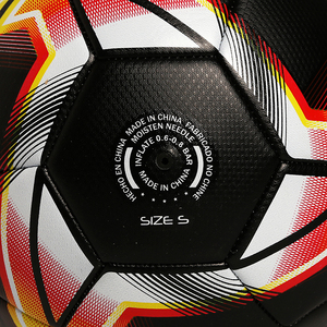 Bóng đá size 3 4 5 in, logo tùy chỉnh, chất liệu PVC chuyên nghiệp, giá cả phải chăng, chỉ đen, sản xuất theo đơn đặt hàng (ODM) - Product Image 6