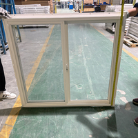 Ventana Corredera Simple de Vinilo Blanco Serie 62 de ANHUI WEIKA con Mosquitera, Estilo Americano, Tamaños Personalizados