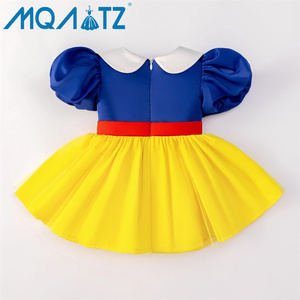 Gaun Bayi Perempuan Putih Salju MQATZ Gaun Pesta Anak Bayi Grosir Kostum Cosplay Liburan Anak Perempuan APF01 - Product Image 4