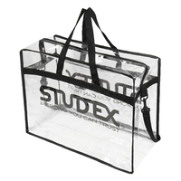 Conception d'impression à la mode personnalisée brillant miroir transparent sac fourre-tout poignée sac à provisions avec logo étanche PVC sac fourre-tout