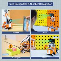 Kit de blocs de construction programmables DadaBit AI Micro:bit avec vision IA, robot éducatif STEM pour enfants, codage MakeCode/Python