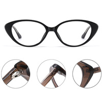 Lunettes anti-lumière bleue œil de chat TR90 pour femmes, monture optique tendance, lunettes d'ordinateur anti-lumière bleue, logo personnalisé