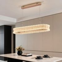 Lustre circulaire de style italien pour salon, design minimaliste de luxe, design Swan Lake, construction en fer LED, installation moyennement complexe