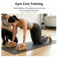 Bloque de Yoga de Espuma EVA de Alta Densidad, Antideslizante, Ecológico, para Entrenamiento de Fitness y Pilates, para Uso en Casa y Estudio