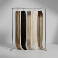 Extensions de cheveux humains à cuticules alignées, trame invisible