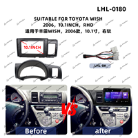 Cadre de moniteur de voiture le plus vendu pour TOYOTA WISH 2006, kit de panneau stéréo de voiture, cadre GPS de voiture, cadre d'autoradio Android