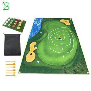 Tapis d'entraînement de golf avec filet pour l'entraînement au chipping, en tissu flanelle, aide à l'entraînement de golf portable pour une utilisation en intérieur et en extérieur - Product Image 3