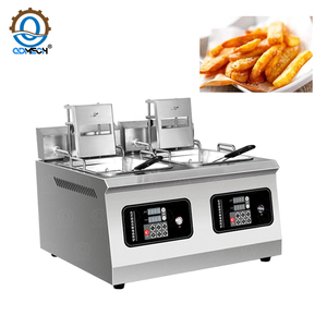 Mi qdmech Chất lượng cao thương mại nồi chiên sâu chiên gà nhà sản xuất giá bán buôn thép không gỉ điện 220V thương mại sâu - Product Image 5