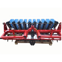 Planteuse d'ail 4-10 rangs, montée sur tracteur, attelage 3 points, machine à planter l'ail avec espacement réglable pour ferme d'ail