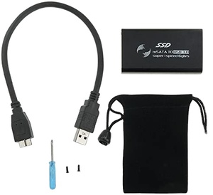 เคส <span class=keywords><strong>HDD</strong></span> อะลูมิเนียม <span class=keywords><strong>SSD</strong></span> Enclosure USB 3.0ไปยังกล่อง mSATA - Product Image 4